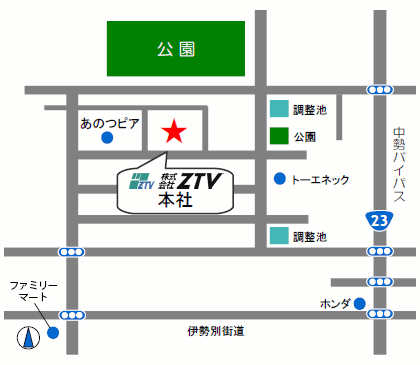 サイエンスシティ内の地図