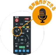 音声操作ができる